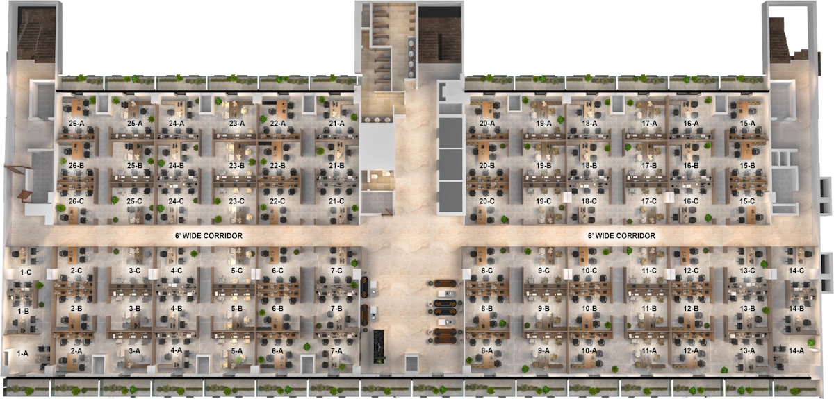 Sixth floor plans